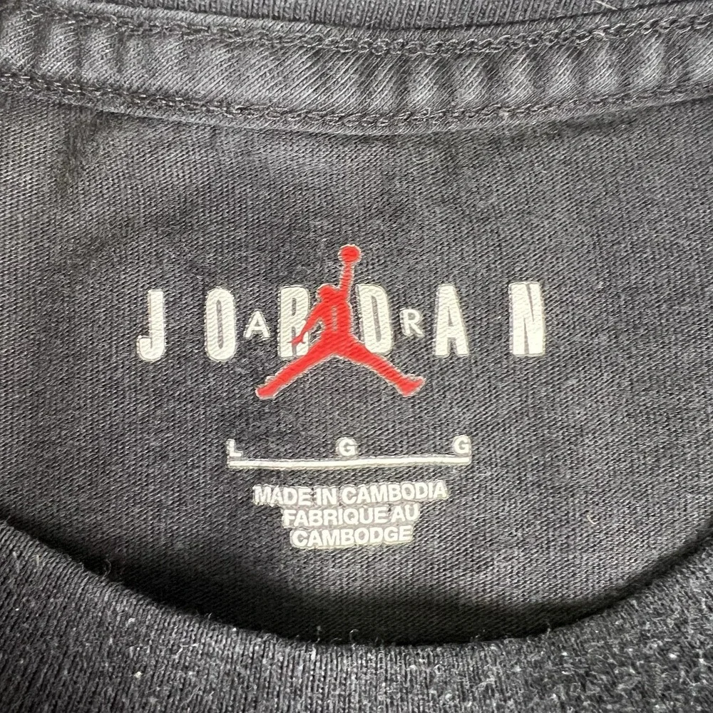 Jordan Brand Air Jordan 1 Sky High Graphic T Shirt Mens Large Black Sneaker Tee